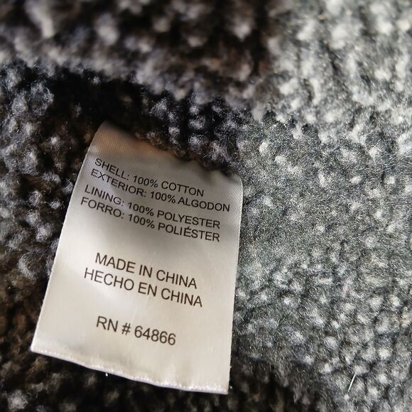 Lee Canvas Utility Vest Men XL Blue Full Zip Sherpa Chore Barn Outdoor Workwear - Picture 4 of 8